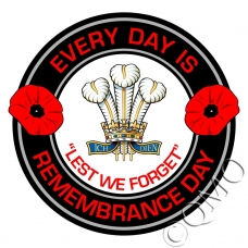 RRW Royal Regiment Of Wales Remembrance Day Sticker